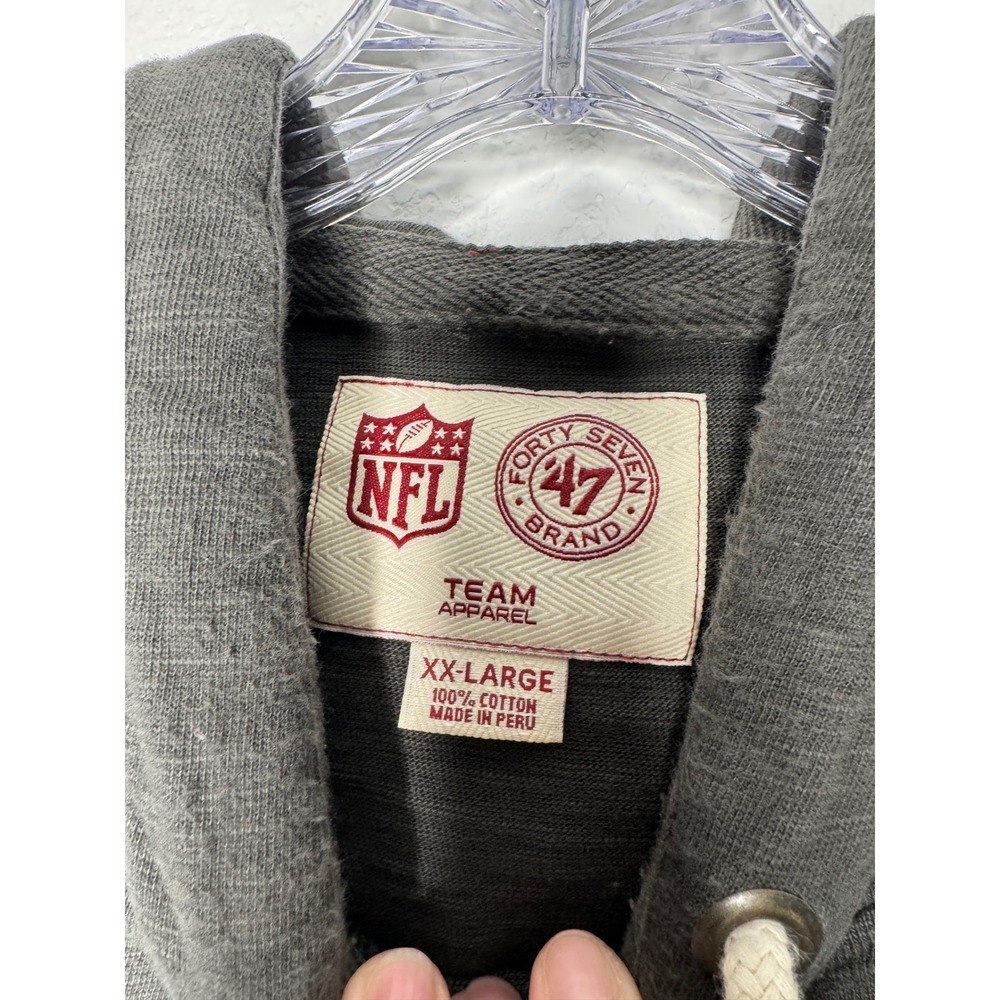 47 Brand Seattle Seahawks NFL Super Bowl XLVIII Champions Gray Hoodie Mens XXL - Picture 5 of 7